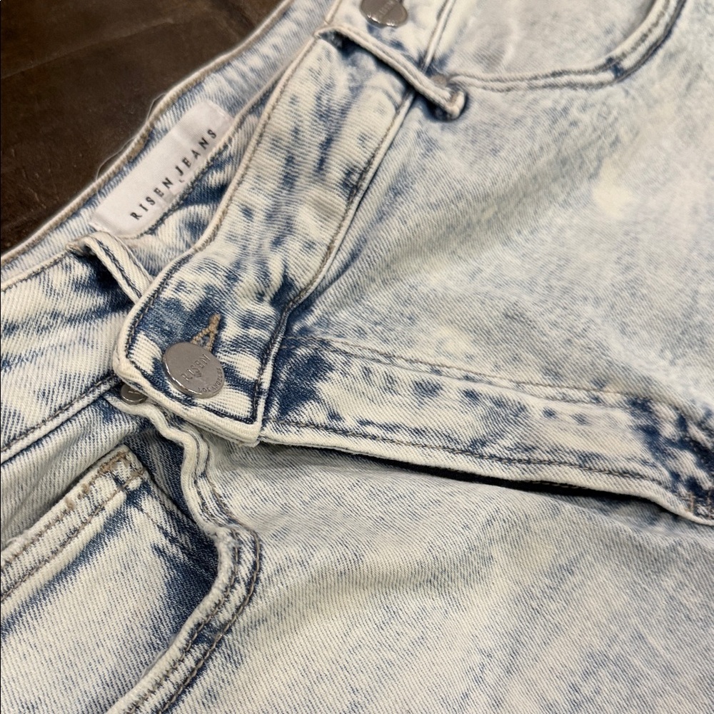 Risen Distressed Denim Women Shorts - Picture 8 of 8